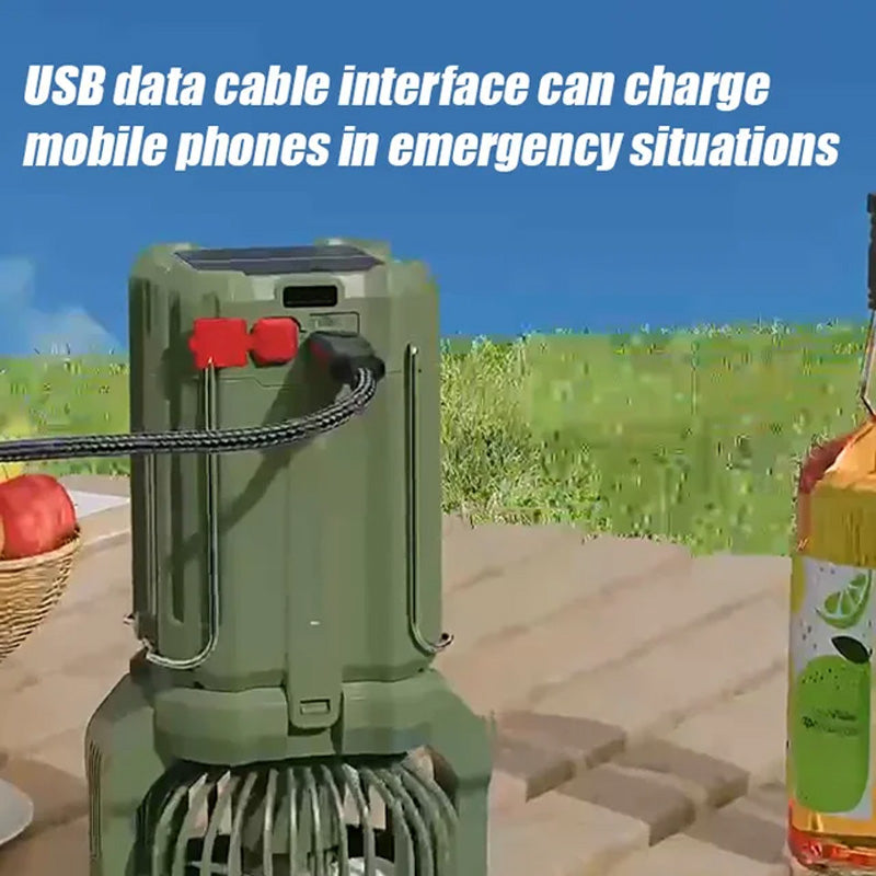 ☀️🔋Solar LED-Starklicht-Außenfächerlaterne