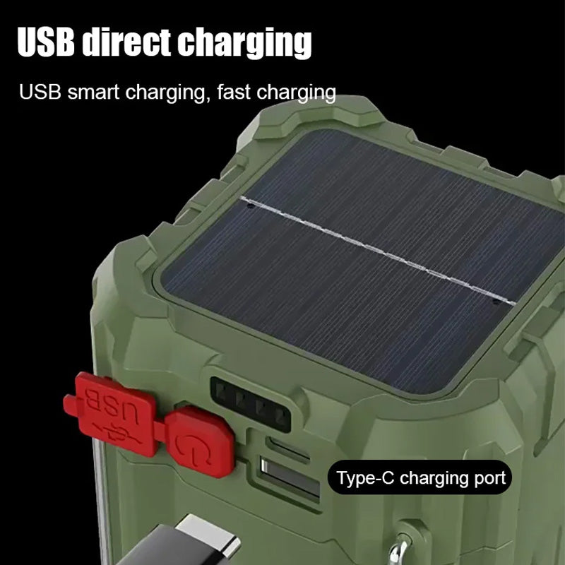 ☀️🔋Solar LED-Starklicht-Außenfächerlaterne