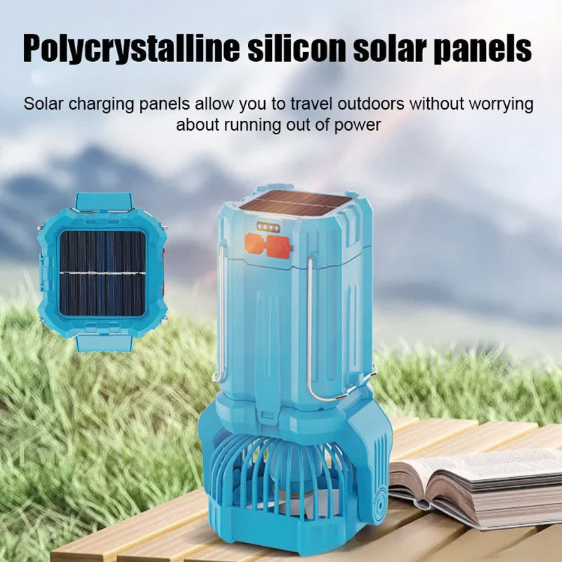 ☀️🔋Solar LED-Starklicht-Außenfächerlaterne