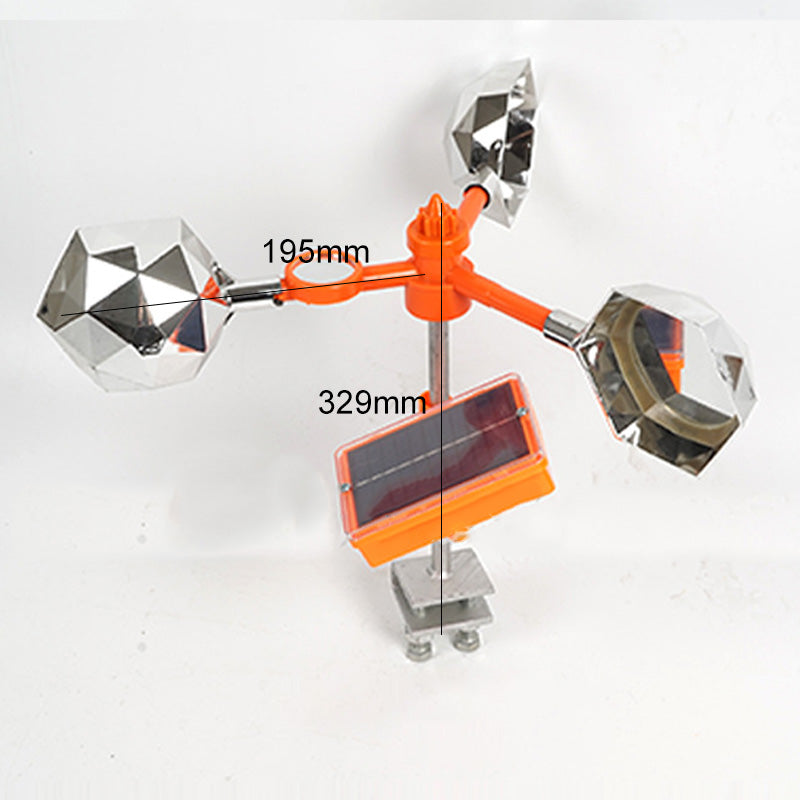 Reflektor und Windspinner zur Vogelabwehr mit Geräuschfunktion