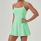 Sportliches Mini-Kleid mit Spaghettiträgern