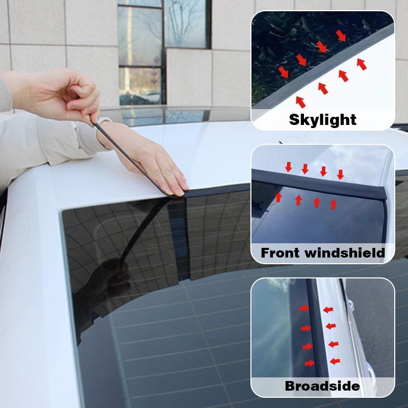 🚗 T-förmige Gummidichtung – universell für Front-, Heck- & Seitenfenster, Schiebedach & Türspalten, wasserdicht & schalldämmend