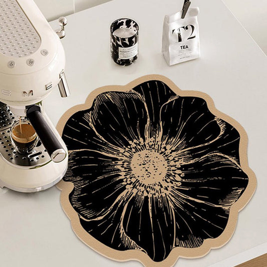 🌸Flower-Shaped Dish Drying Mat for Kitchen Counter-✨ Jetzt 50% sparen!⏳ Nur heute!