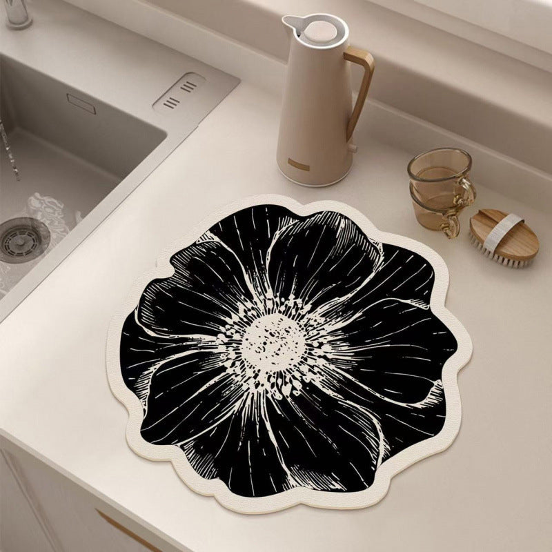 🌸Flower-Shaped Dish Drying Mat for Kitchen Counter-✨ Jetzt 50% sparen!⏳ Nur heute!