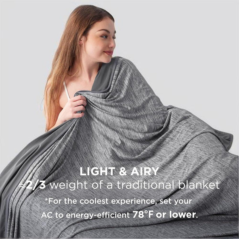 ⏰ 50 % RABATT – Nur für kurze Zeit ✨❄️ Leichte Kühldecke für den Sommer – kühlende, atmungsaktive Sommerdecke, leicht & waschbar, ideal für heiße Nächte und Sofa 🛏️