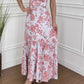 🏖️Sommer-Special👗 Damen-Blumenprint-Kleid mit Plisseesaum