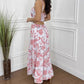 🏖️Sommer-Special👗 Damen-Blumenprint-Kleid mit Plisseesaum