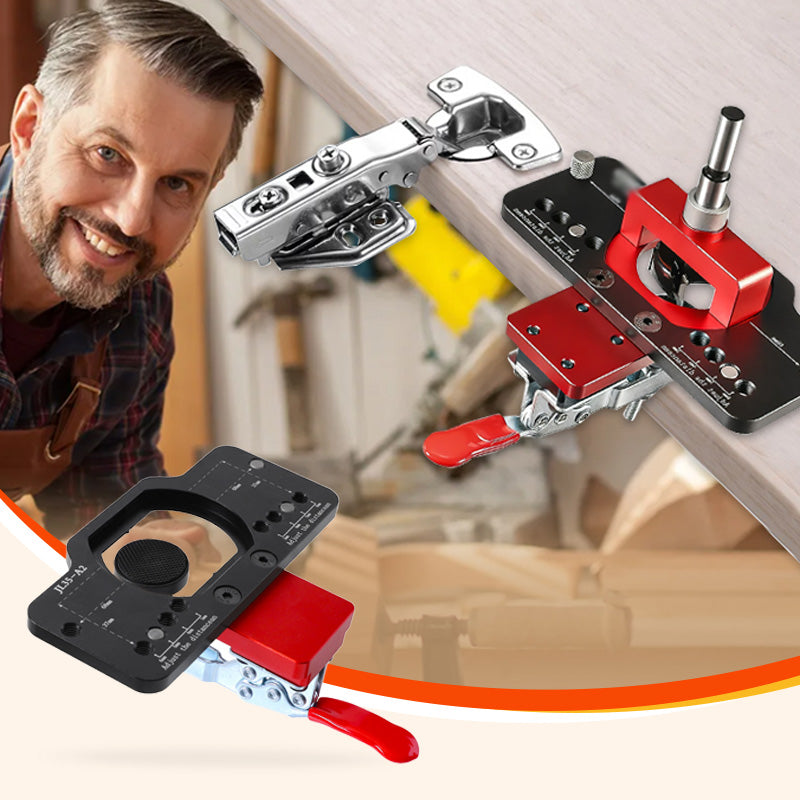 🚪🔧 35mm Bohrschablone für verdeckte Scharniere – Montagehilfe für Türen & Schränke