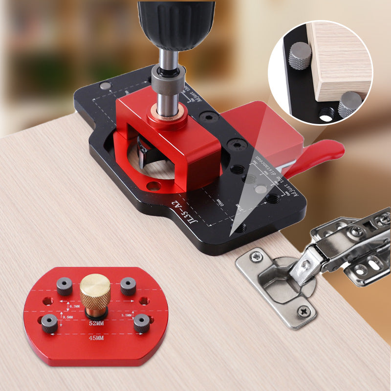 🚪🔧 35mm Bohrschablone für verdeckte Scharniere – Montagehilfe für Türen & Schränke