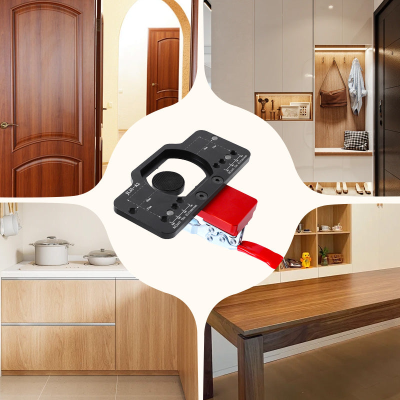 🚪🔧 35mm Bohrschablone für verdeckte Scharniere – Montagehilfe für Türen & Schränke
