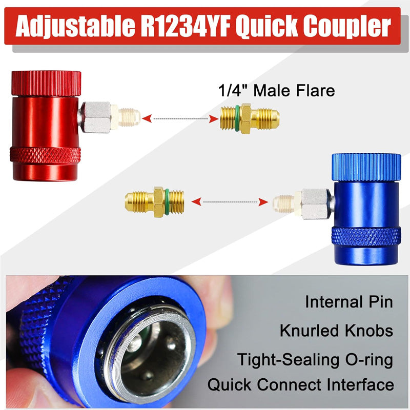 🔥3 Way R134/R22/R410 AC Gauges💥💥Befristetes Angebot: 49% Rabatt auf Bestellungen