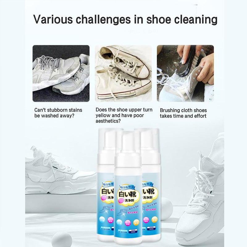 Universeller tragbarer Schaumreiniger für Schuhe ohne Nachspülen