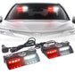 Professionelle 16-LED Auto Warnleuchte mit 1-zu-2 Steuerung & Superhelle Stroboskop Blitze – Wasserdicht IP65, Saugnapf Montage für Windschutzscheibe (Notfall, Baustelle, Sicherheit)