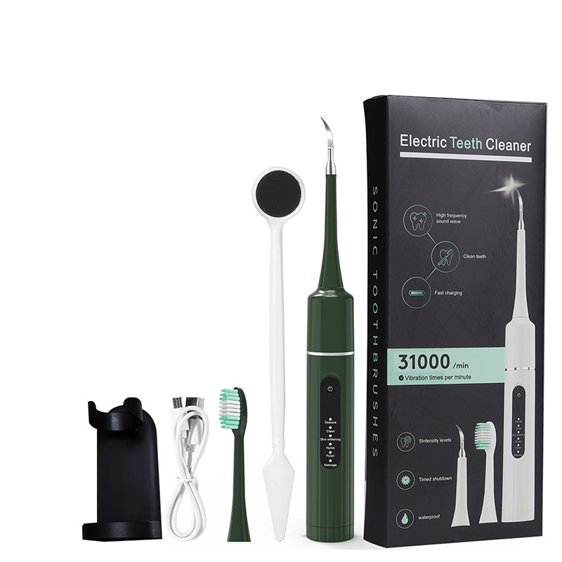 🔥【 NUR IM JUNI -50% OFF】🦷Ultraschall Zahnsteinentferner (6 Modi) - IPX6 wasserdicht + 4 Aufsätze