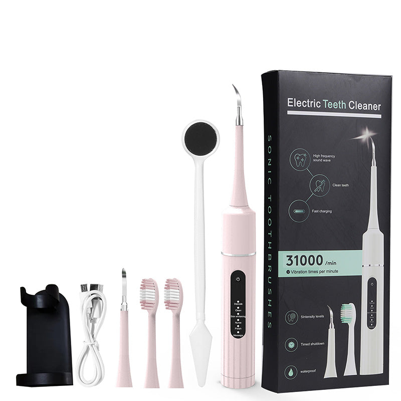 🔥【 NUR IM JUNI -50% OFF】🦷Ultraschall Zahnsteinentferner (6 Modi) - IPX6 wasserdicht + 4 Aufsätze