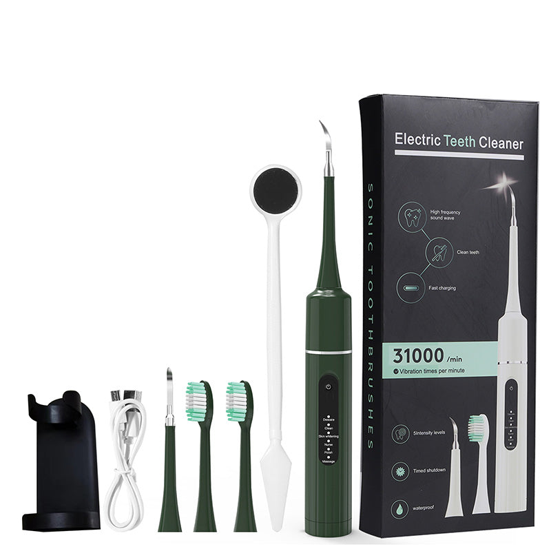🔥【 NUR IM JUNI -50% OFF】🦷Ultraschall Zahnsteinentferner (6 Modi) - IPX6 wasserdicht + 4 Aufsätze