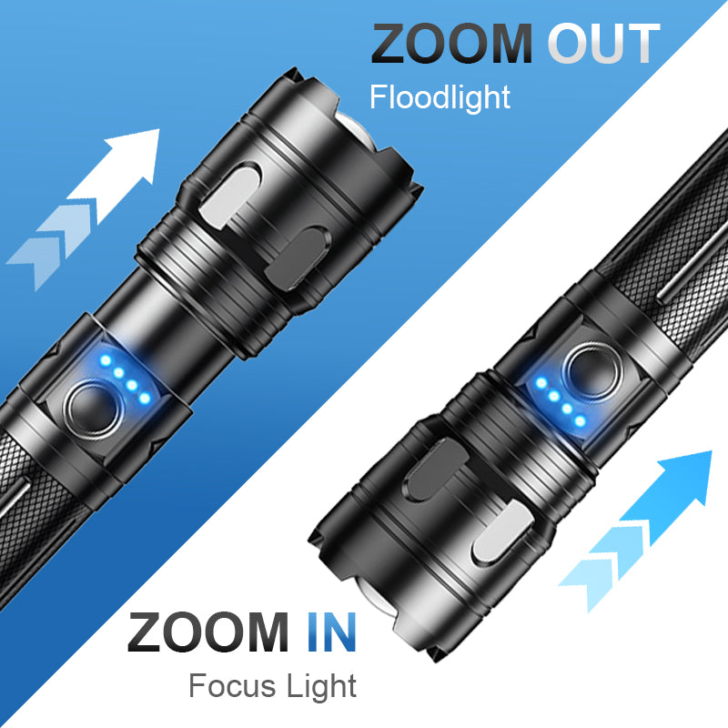 🔥Multifunktionale tragbare Outdoor-Zoom-Taschenlampe