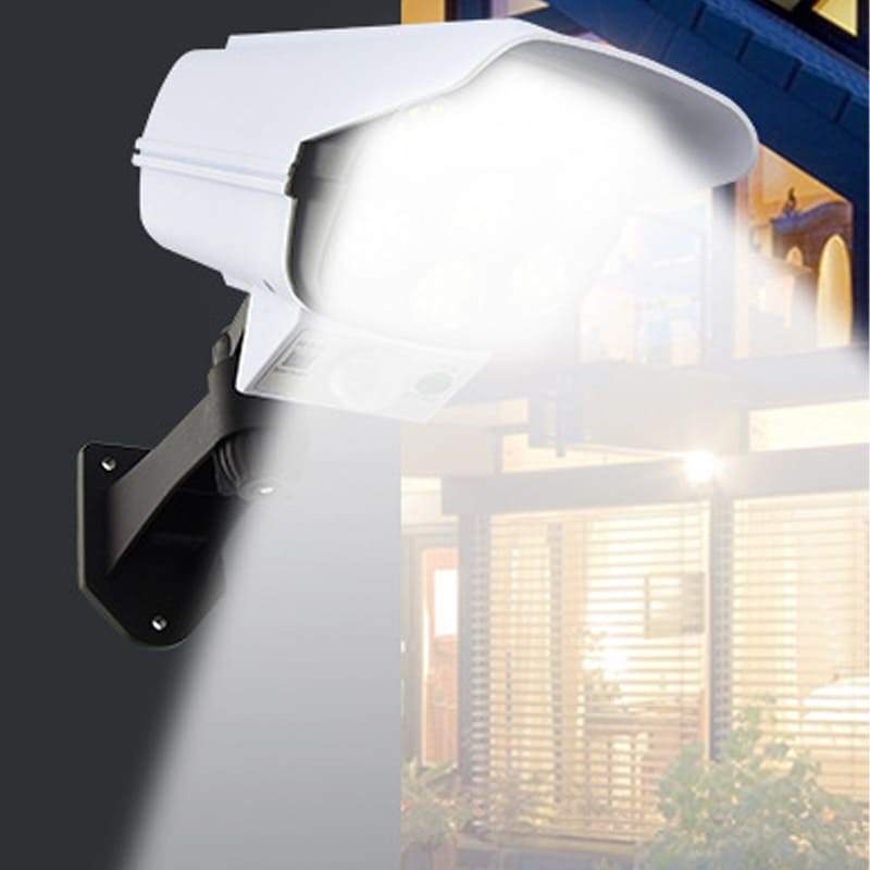 Solar LED Wandleuchte mit Bewegungsmelder – Kamera-Attrappe für Garten & Hof☀️💡
