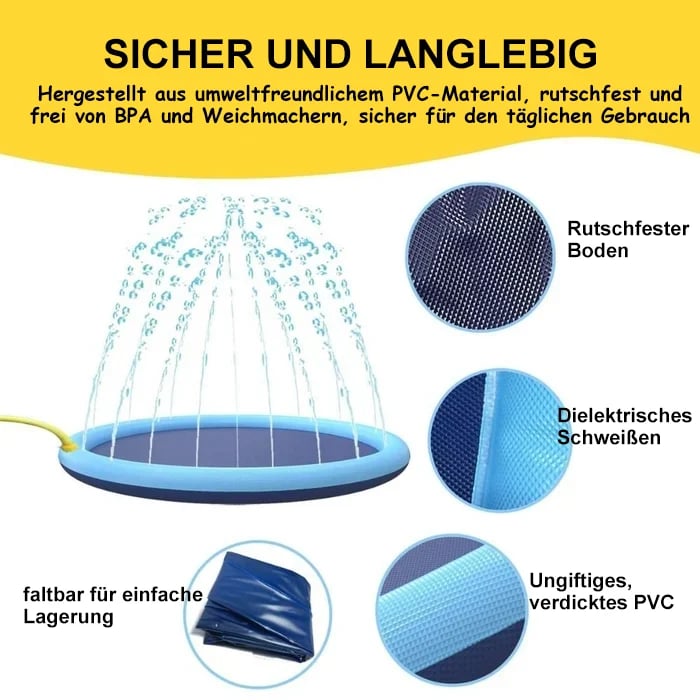 🔥49% Rabatt🔥Rutschfeste Wasserspielmatte (für Kinder & Hunde)