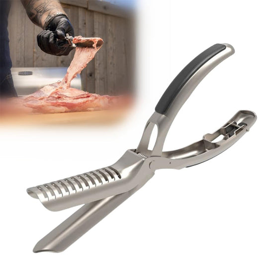 🔥Heißer Verkauf 50% Rabatt✨🥩 Grill-Rippenhautentferner aus Edelstahl – robust, einfach & sauber für perfekte Spareribs 🔪