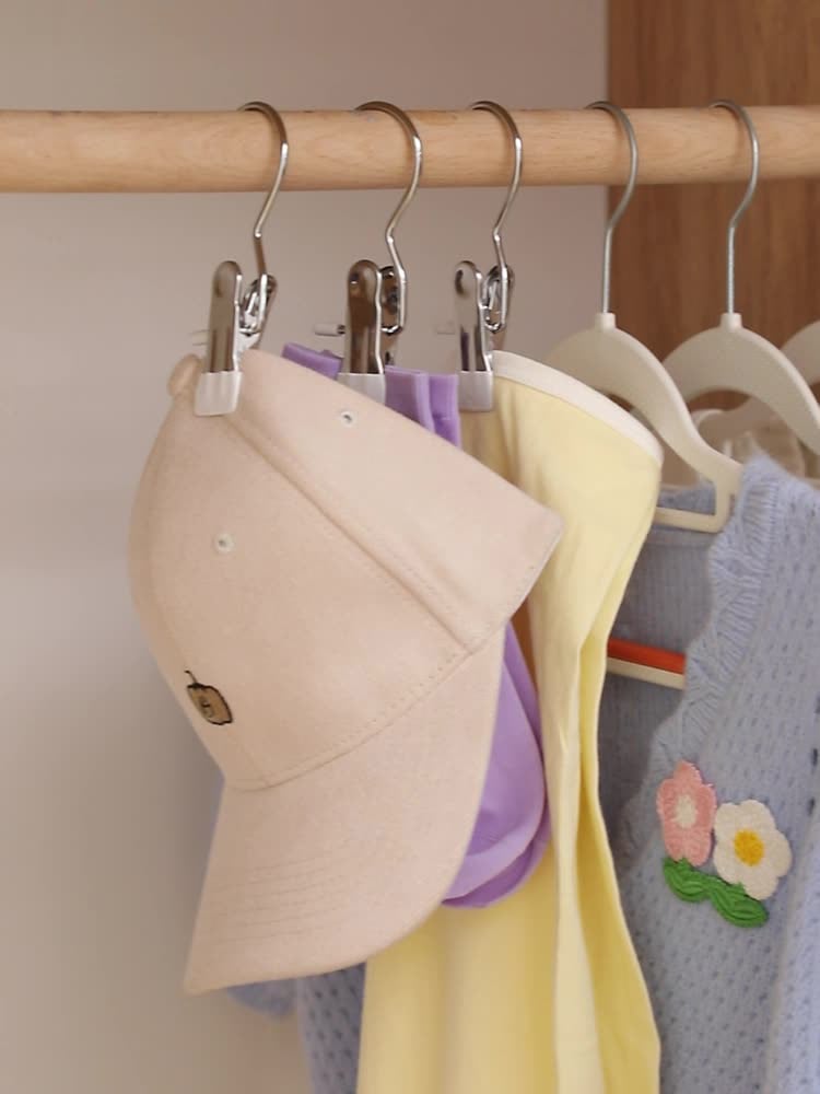 💥2025 Heißer Verkauf – 49 % Rabatt💥Edelstahl-Klemmen für Socken, Hüte & Hosen - Beschichtete Aufbewahrungsklammern (Schont Oberflächen)