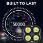 4-LED Motorradscheinwerfer (40W, 4000LM, IP67) – Aluminiumgehäuse, 6000K Tageslichtweiß