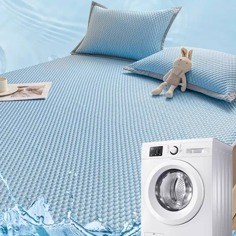 🔥 50% RABATT❄️ Kühlende Sommerbettwäsche im 3-teiligen Spannbettlaken-Set – mit Noppenstruktur für sanfte Massagewirkung & atmungsaktiver Kühlfaser, waschbar & komfortabel 🛏️