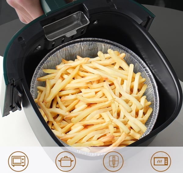 Wiederverwendbare Airfryer-Folieneinlagen ♻️🍟 – Praktisch, hitzebeständig und fettfrei braten | Jetzt: 2 kaufen, 1 gratis!