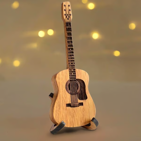 🎁Mini Cute Edition Holz-Gitarrenplektrum-Etui🎸