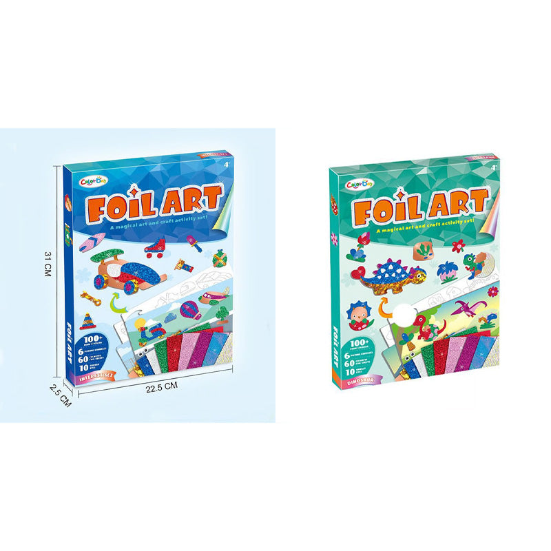 ✨ Glitzerndes Zauber-Set: Kreative Folienbilder für kleine Künstler(3-9 Jahre)