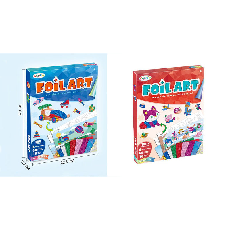 ✨ Glitzerndes Zauber-Set: Kreative Folienbilder für kleine Künstler(3-9 Jahre)