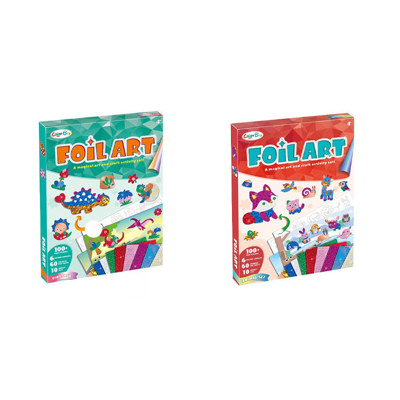 ✨ Glitzerndes Zauber-Set: Kreative Folienbilder für kleine Künstler(3-9 Jahre)