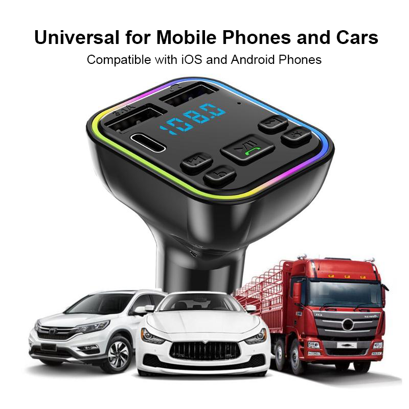 🎶 Bunte Licht Bluetooth Auto MP3-Player – Musik &amp; Atmosphäre Für Jede Fahrt!