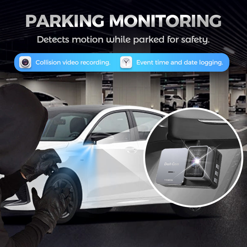 HD-Dashcam mit Front- und Rückobjektiv