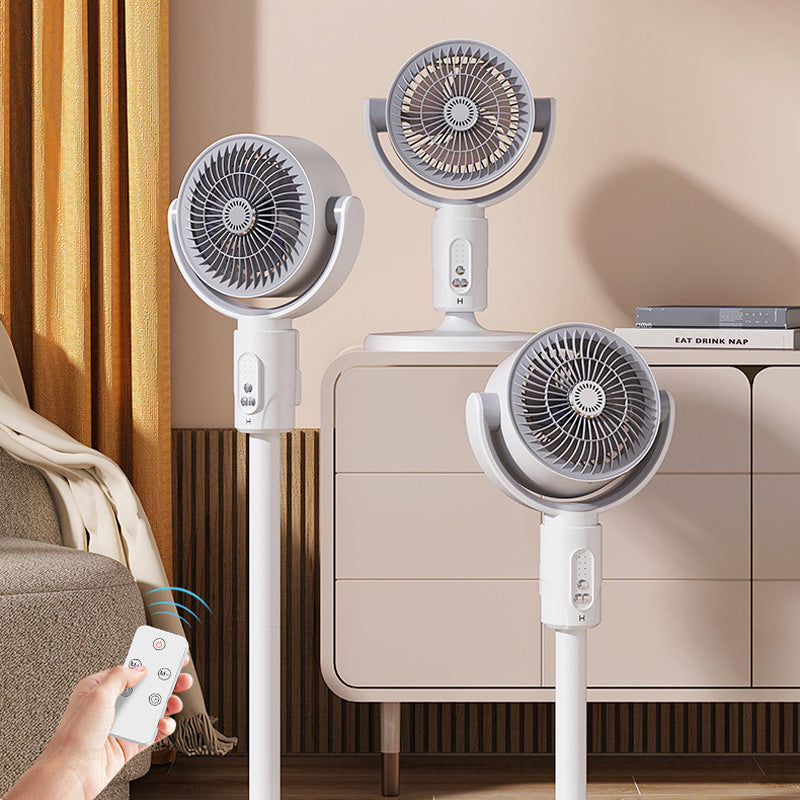 Motor Standventilator, 20dB sehr leiser Ventilator, 30m Wurfweite, 2465m³/h Luftvolumen, Fan mit Fernbedienung & Kühlung