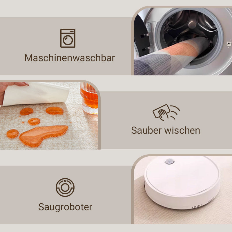 ✨ Moderner Teppich im Cream-Style – Weicher Wohnzimmer- & Schlafzimmerteppich, stilvoll für Sofa, Couchtisch & Bettkante