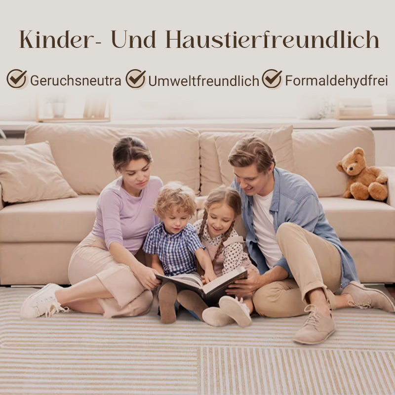 ✨ Moderner Teppich im Cream-Style – Weicher Wohnzimmer- & Schlafzimmerteppich, stilvoll für Sofa, Couchtisch & Bettkante