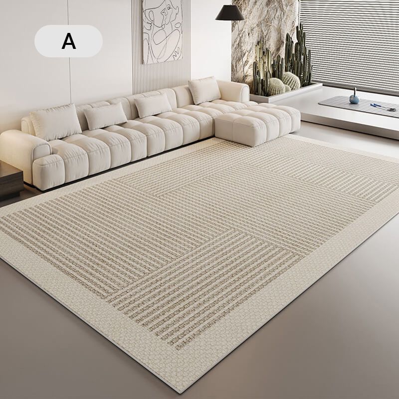 ✨ Moderner Teppich im Cream-Style – Weicher Wohnzimmer- & Schlafzimmerteppich, stilvoll für Sofa, Couchtisch & Bettkante