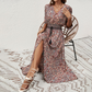 💃 Bohemian Print V-Ausschnitt Kleider für Damen