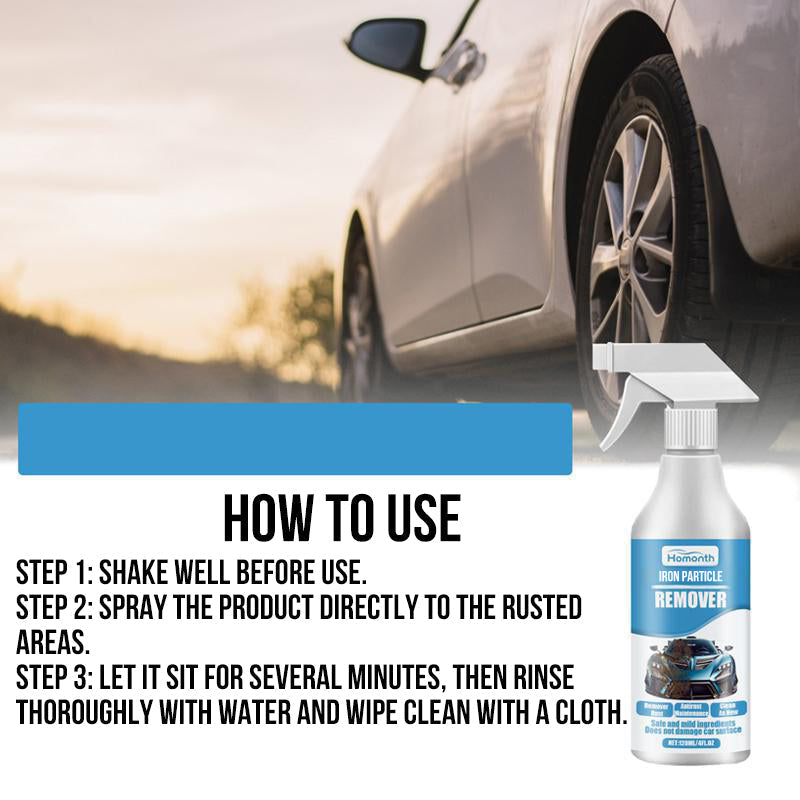✨Rostentferner Spray für Autos - Entfernt Rost und Eisenpartikel effektiv⌛Zeitlich begrenzt: 50% Rabatt