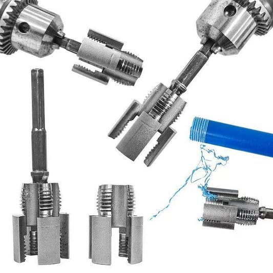 🔩 Rohrgewindeschneider für PPR, PE & PVC – 1/2" & 3/4", für Bohrmaschine, Innen- & Außengewinde in einem