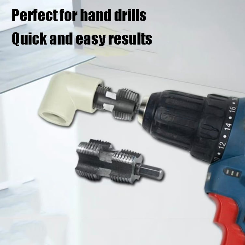 🔩 Rohrgewindeschneider für PPR, PE & PVC – 1/2" & 3/4", für Bohrmaschine, Innen- & Außengewinde in einem