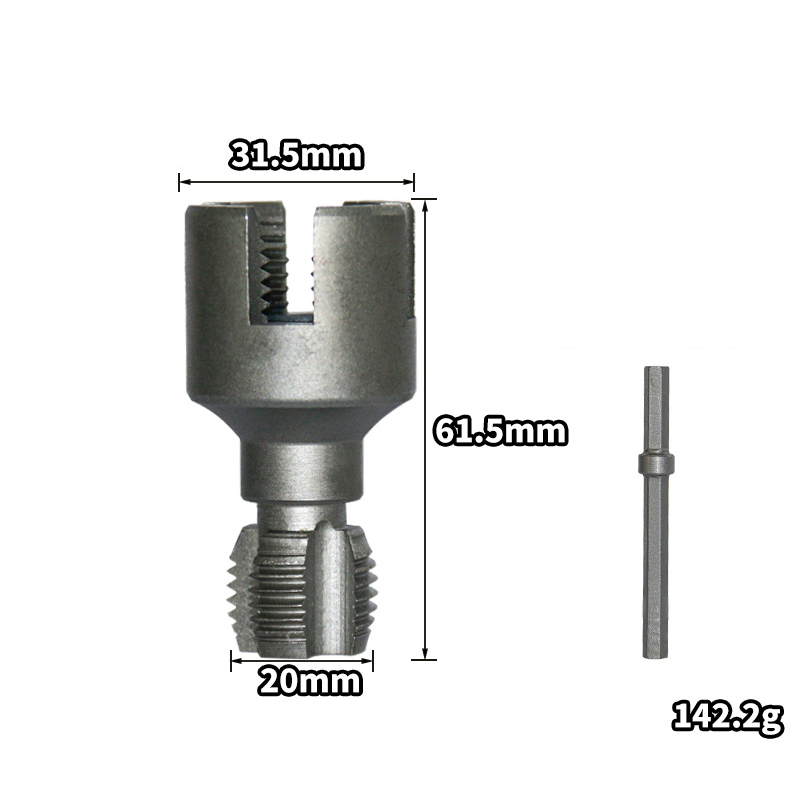 🔩 Rohrgewindeschneider für PPR, PE & PVC – 1/2" & 3/4", für Bohrmaschine, Innen- & Außengewinde in einem