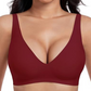 🍁Letzter Tag: 50% Rabatt✨Nahtloser Push-up-BH mit tiefem V-Ausschnitt und ohne Bügel