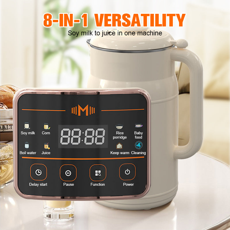 🥛 Automatische Küchenmaschine für Sojamilch – 4–5 Personen, ohne Kochen & Filtern, multifunktional & kompakt
