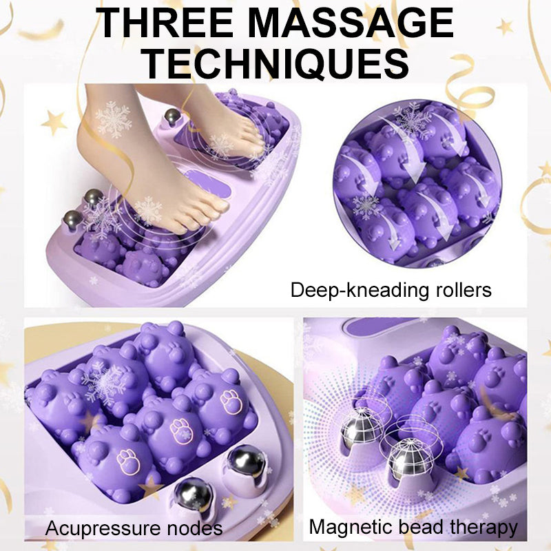 💆🦶 Katzenpfoten-Fußmassageroller – stimuliert Akupressurpunkte & Magnetrader für Fußreflexzonenmassage