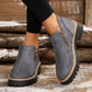 🥾✨Damenschuhe mit runder Spitze und Reißverschluss, für alle Fußformen geeignet