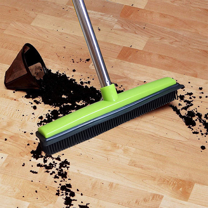 Gummibesen mit feinen Borsten – zum Entfernen von Staub & Tierhaaren – ideal für Teppiche, Polster & glatte Böden – leicht & effektiv🧹🐾