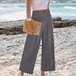 🌸Damen Casual High-Waisted Gerade Bein Cropped Hosen