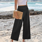 🌸Damen Casual High-Waisted Gerade Bein Cropped Hosen